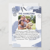 家族エレガントパーソナライズされたのクリスマスフォトカード シーズンカード (裏面)