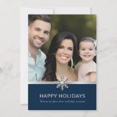 家族エレガントフォトフラットホリデーカード シーズンカード (正面)