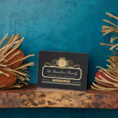 家族エレガントホーム金ゴールド フォトプラーク (側面)