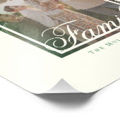 家族エレガントモノグラム写真ウォールアート フォトプリント            (角)