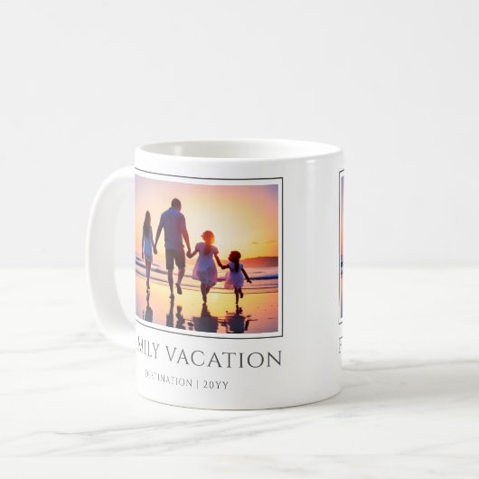 家族エレガント休暇 |家族旅行の写真 コーヒーマグカップ (正面左)
