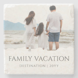 家族エレガント休暇 |家族旅行の写真 ストーンコースター