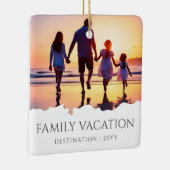 家族エレガント休暇 |家族旅行の写真 セラミックオーナメント (右)