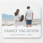 家族エレガント休暇 |家族旅行の写真 マウスパッド (正面)