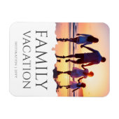 家族エレガント休暇 |家族旅行の写真 マグネット (横)