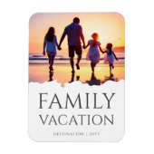 家族エレガント休暇 |家族旅行の写真 マグネット (縦)