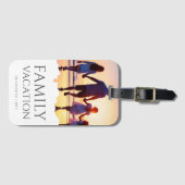 家族エレガント休暇 |家族旅行の写真 ラゲッジタグ (正面横)