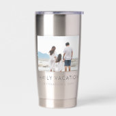 家族エレガント休暇 |家族旅行の写真 保温保冷タンブラー (左面)