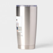 家族エレガント休暇 |家族旅行の写真 保温保冷タンブラー (背面)