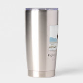 家族エレガント休暇 |家族旅行の写真 保温保冷タンブラー (正面)