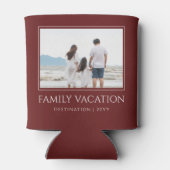 家族エレガント休暇 |家族旅行の写真 缶クーラー (裏面)