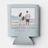 家族エレガント休暇 |家族旅行の写真 缶クーラー (裏面)