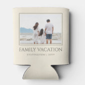 家族エレガント休暇 |家族旅行の写真 缶クーラー (裏面)