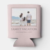 家族エレガント休暇 |家族旅行の写真 缶クーラー (裏面)