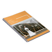 家族エレガント写真と幸せな感謝祭の日の贈り物 ノートブック (右側)