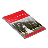 家族エレガント写真と幸せな感謝祭の日の贈り物 ノートブック (右側)