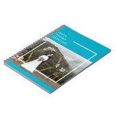 家族エレガント写真と幸せな感謝祭の日の贈り物 ノートブック (左側)