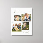 家族エレガント写真コラージュデコーキャンバス印刷 キャンバスプリント (正面)