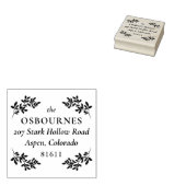 家族エレガント名ベリーグリーン ラバースタンプ (押印)