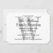 家族エレガント懇親会収集パーティの招待状 招待状 (裏面)