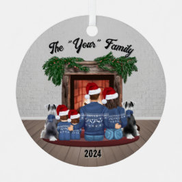 家族オーナメント2ハウンド少年 メタルオーナメント