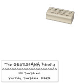 家族カジュアルの名前と住所ラバースタンプ ラバースタンプ (押印)