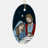 家族カスタマイズのクリスマス セラミックオーナメント (右)