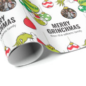 家族カスタマイズの写真 – オーナメント付きインチ ラッピングペーパー (ロールコーナー)