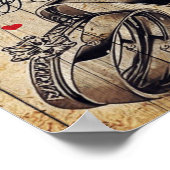 家族カスタマイズへの贈り物 |ご主人にプレゼント ポスター (角)