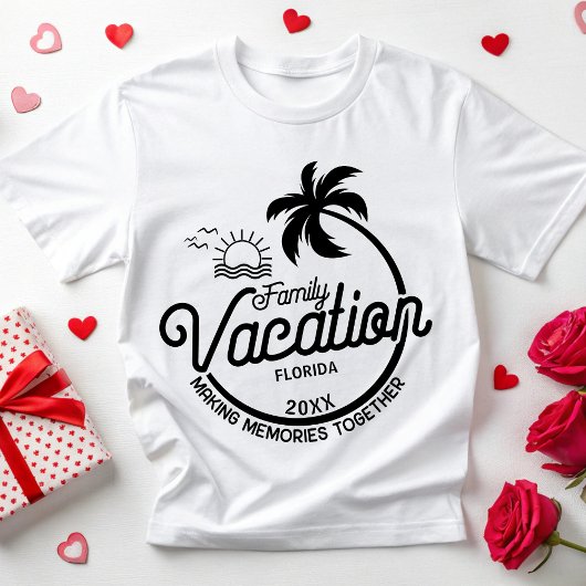 家族カスタマイズ休暇2025ファミリーグループトリップ Tシャツ
