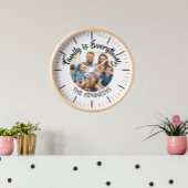 家族カスタマイズ名ファミリー引用文ファミリーフォト 壁時計