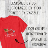 家族カスタムのクリスマスに一致する赤トラック Tシャツ