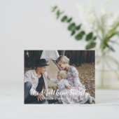 家族カスタムの休日の写真 ポストカード (スタンド正面)