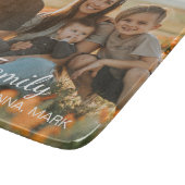 家族カスタムの写真と名前をカスタムする カッティングボード (角)