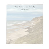 家族カスタムの写真ビーチ旅行 ノートパッド (正面)