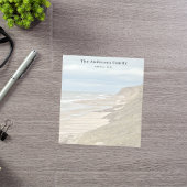 家族カスタムの写真ビーチ旅行 ノートパッド