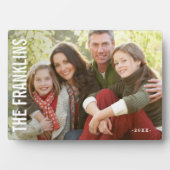 家族カスタムの写真立て フォトプラーク (正面)