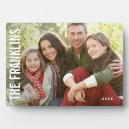 家族カスタムの写真立て フォトプラーク