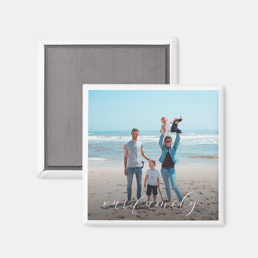 家族カスタムの写真 マグネット (正面/裏面)