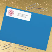 家族カスタムの名前でクリスマスを祝うクリスマス ラベル