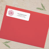 家族カスタムの名前でクリスマスを祝うクリスマス ラベル