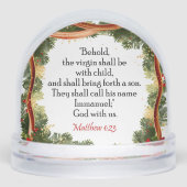 家族カスタム写真とクリスマス聖書聖句 (正面)