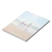 家族カスタム写真の夏休み ノートパッド (回転)