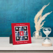 家族カスタム写真クリスマス写真コラージュ フォトプラーク (インサイチュ)