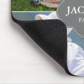 家族カスタム写真コラージュ家紋 マウスパッド (コーナー)