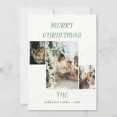 家族カスタム写真メリークリスマスカード シーズンカード (正面)