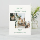 家族カスタム写真メリークリスマスカード シーズンカード (スタンド正面)