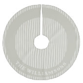 家族カスタム名のクリスマスツリースカート ブラッシュドポリエステルツリースカート (正面)