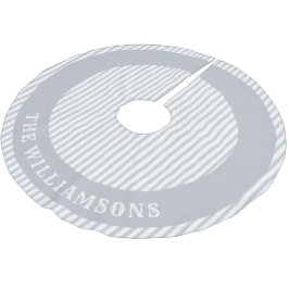 家族カスタム名のクリスマスツリースカート ブラッシュドポリエステルツリースカート