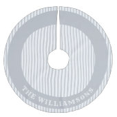 家族カスタム名のクリスマスツリースカート ブラッシュドポリエステルツリースカート (正面)